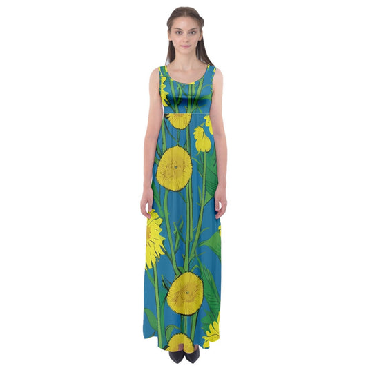 Sunflower Empire Waist Maxi Dress