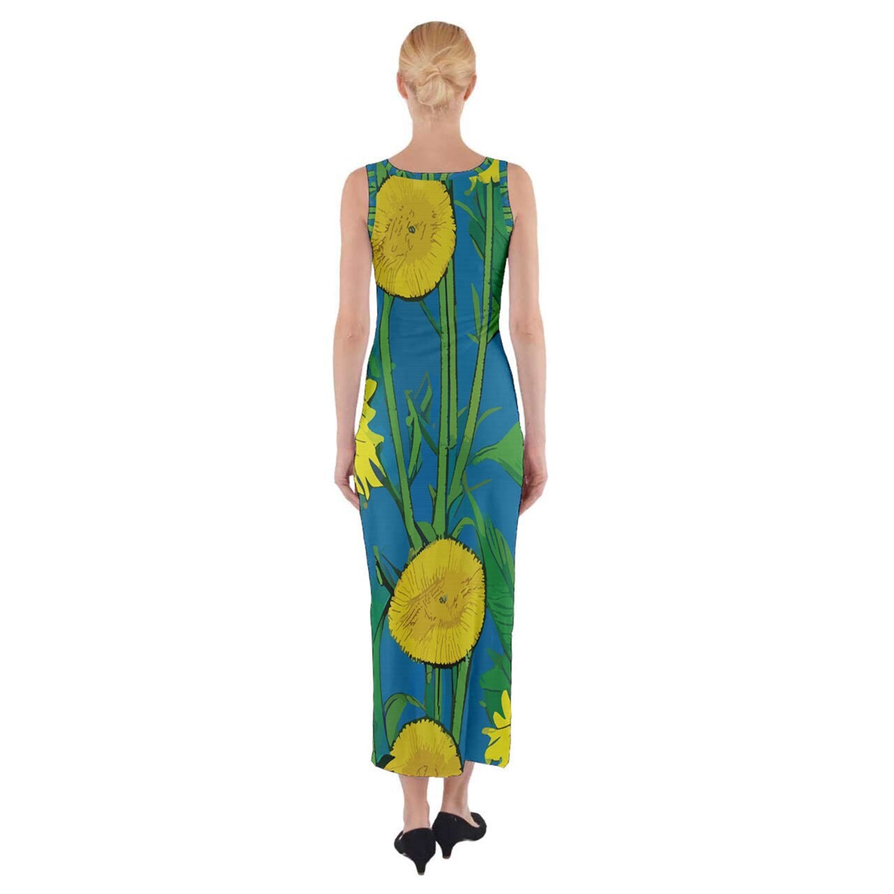 Sunflower Fitted Maxi Dress