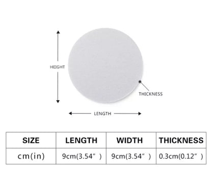 Luxtrini Iridescent Syngonium: Purple and Yellow 6 Pieces Cup Mats Set