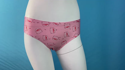 Women's polyester low waisted underwear
