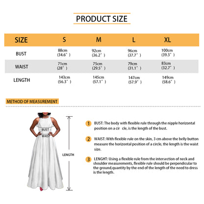 Rainbow Long Sleeveless dress