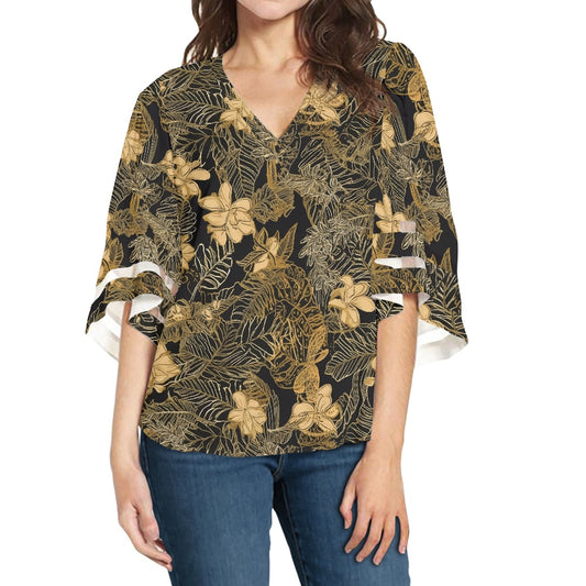 Women Puff Sleeve Blouse white