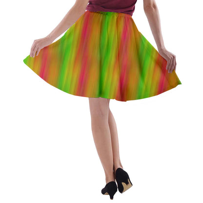 Tree of Life #3 Speed A-line Skater Skirt - Luxtrini, LLC