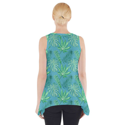 Monstera Side Drop Tank Tunic - Luxtrini, LLC