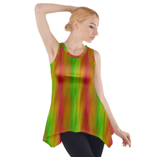 Tree of Life #3 Speed Side Drop Tank Tunic - Luxtrini, LLC