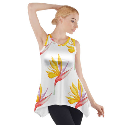 Side Drop Tank Tunic Orchid 44532 - Luxtrini, LLC