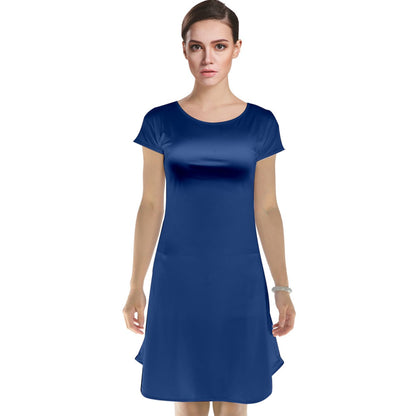 Cap Sleeve Nightdress Classic Blue - Luxtrini, LLC