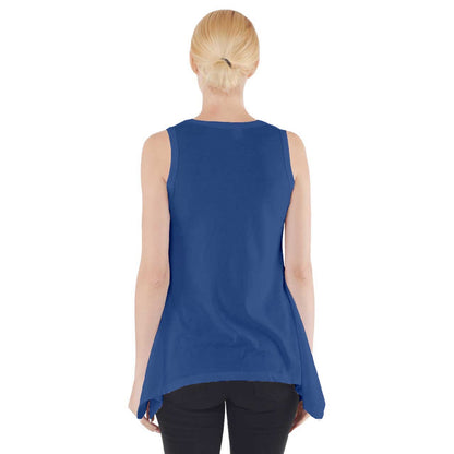 Side Drop Tank Tunic Classic Blue - Luxtrini, LLC