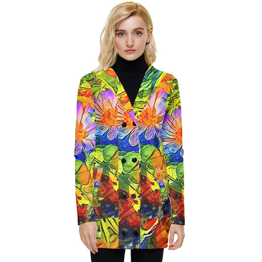 Petunia Button Up Hooded Coat - Luxtrini, LLC