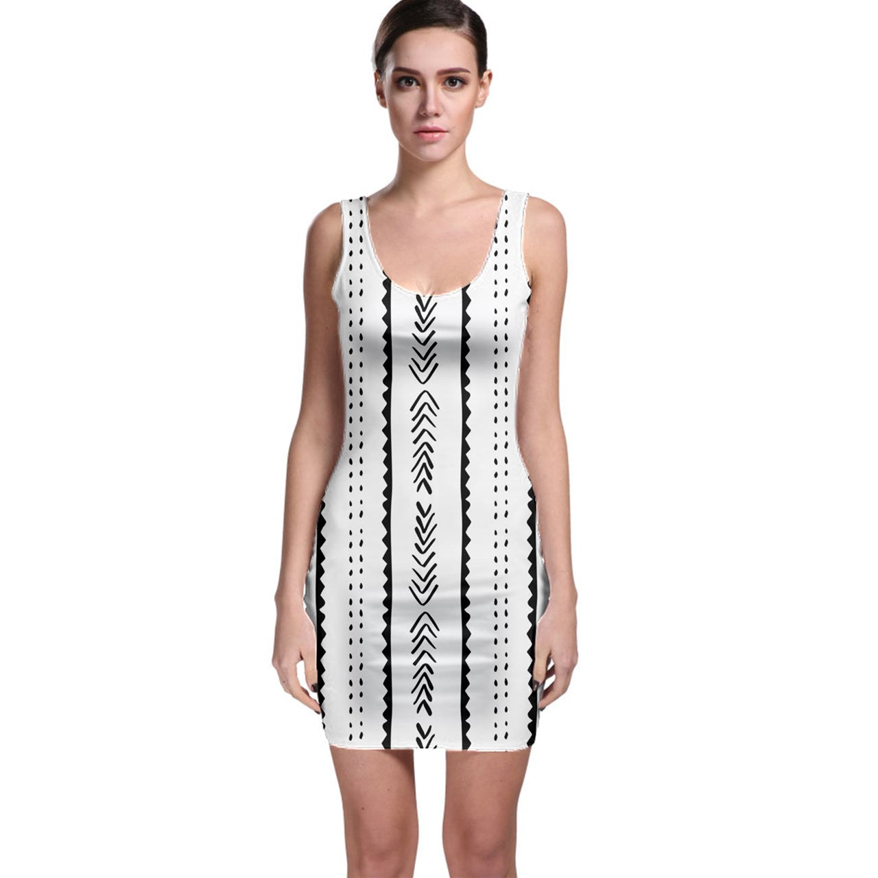 African | Ethnic | Mudcloth | #20 Bodycon Dress