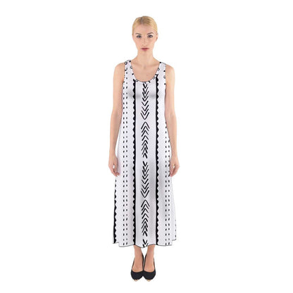 African | Ethnic | Mudcloth | #20 Sleeveless Maxi Dress