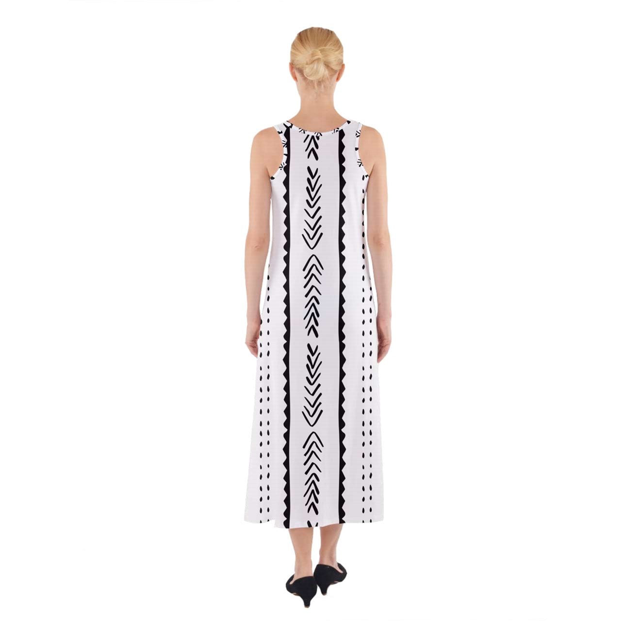 African | Ethnic | Mudcloth | #20 Sleeveless Maxi Dress