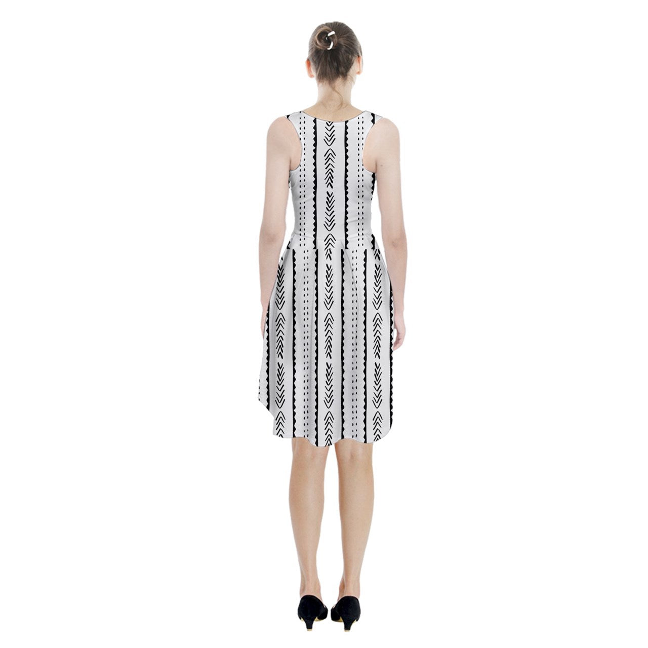 African | Ethnic | Mudcloth | #20 Racerback Midi Dress