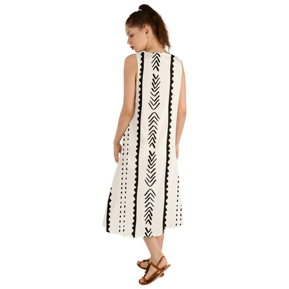 African | Ethnic | Mudcloth | #20 Summer Maxi Dress