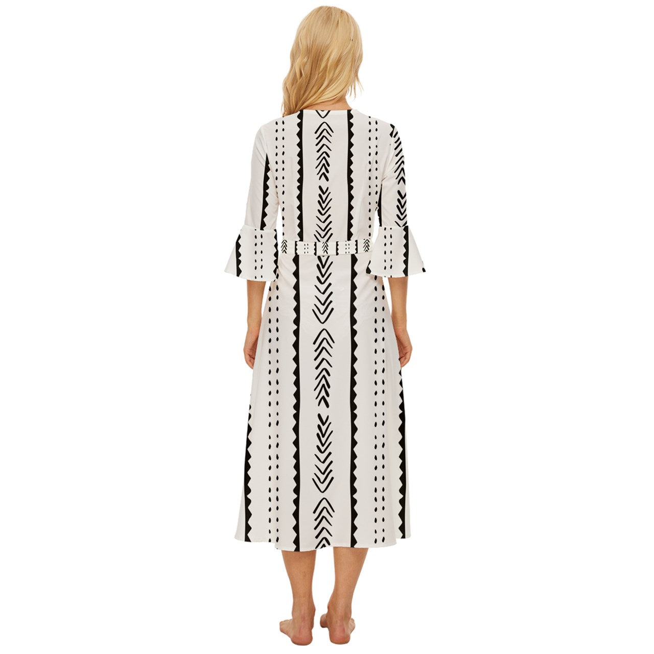 African | Ethnic | Mudcloth | #20 Midsummer Wrap Dress