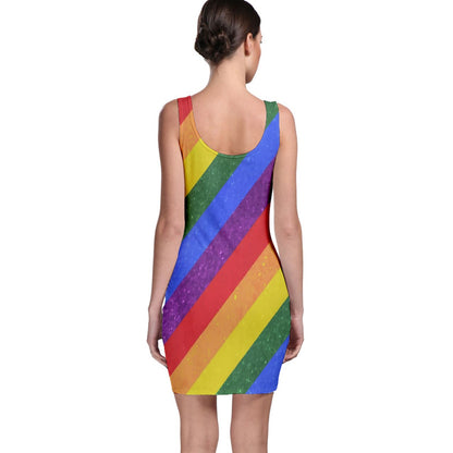 Bodycon Dress - Rainbow Pride - Luxtrini, LLC