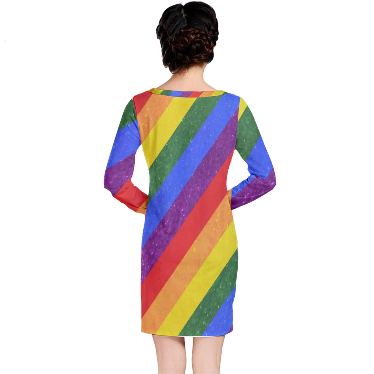 Rainbow Pride Long Sleeve Nightdress - Luxtrini, LLC