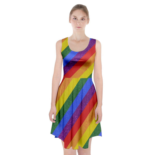 Racerback Midi Dress - Rainbow Pride - Luxtrini, LLC