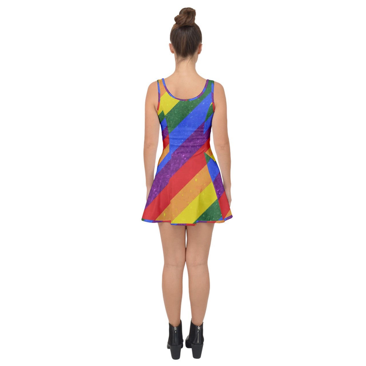 Inside Out Casual Dress - Rainbow Pride - Luxtrini, LLC