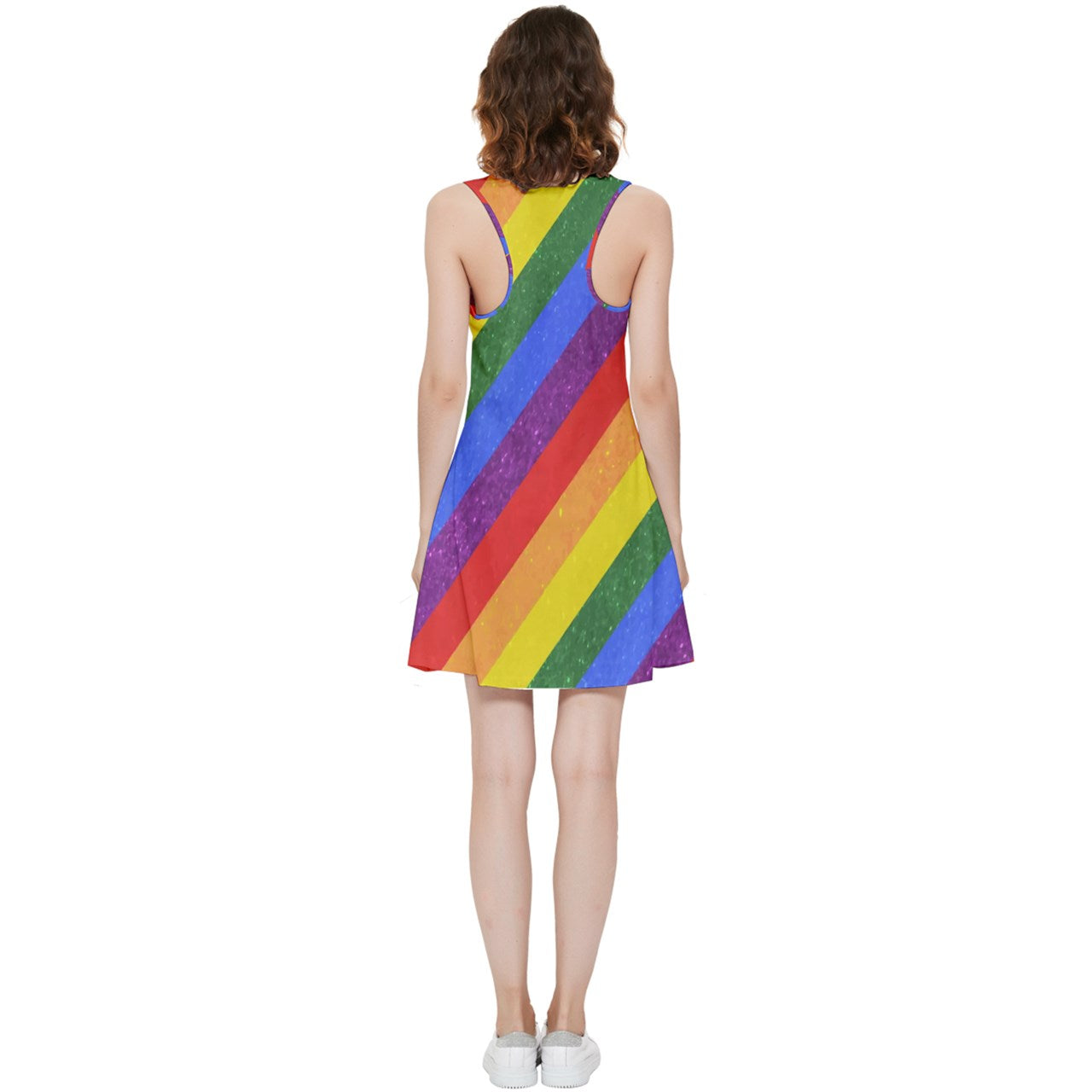 Inside Out Racerback Dress - Rainbow Pride - Luxtrini, LLC