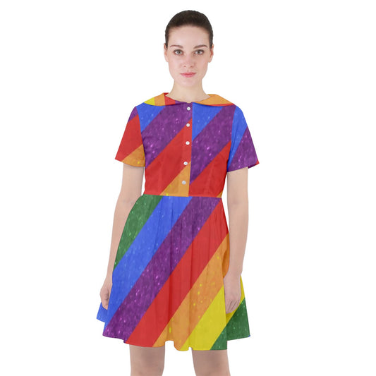 Sailor Dress - Rainbow Pride - Luxtrini, LLC