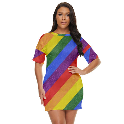 Just Threw It On Dress - Rainbow Pride - Luxtrini, LLC