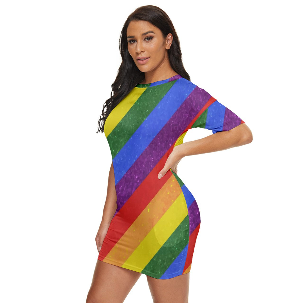 Just Threw It On Dress - Rainbow Pride - Luxtrini, LLC