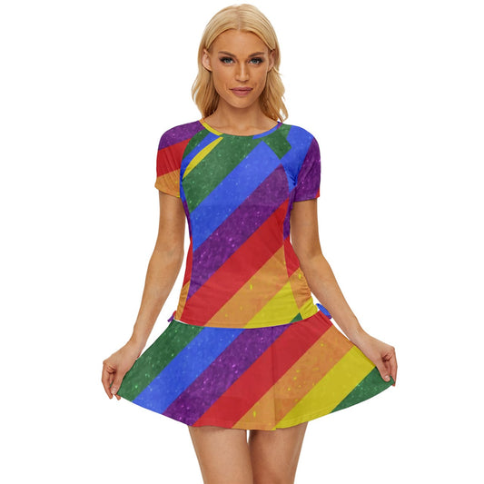 Women's Sports Wear Set - Rainbow Pride - Luxtrini, LLC