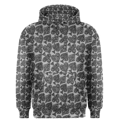 Playingcards-grey Men's Core Hoodie - Luxtrini, LLC