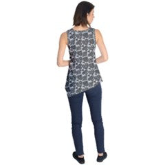 Playingcards-grey Sleeveless Tunic - Luxtrini, LLC