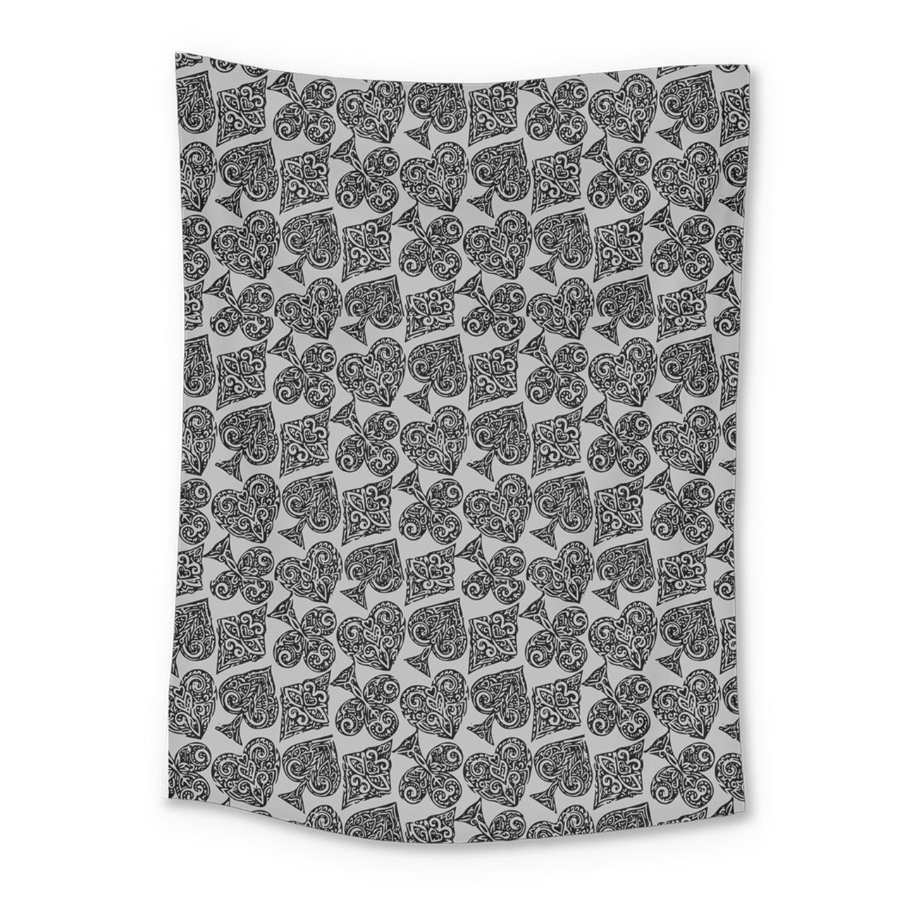 Playingcards-grey Medium Tapestry - Luxtrini, LLC