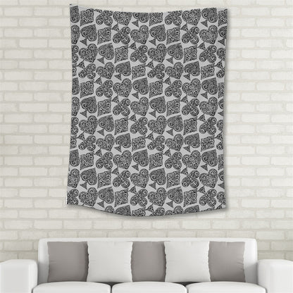 Playingcards-grey Medium Tapestry - Luxtrini, LLC