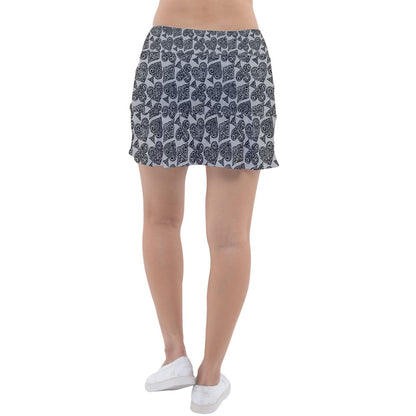 Playingcards-grey Classic Tennis Skirt - Luxtrini, LLC