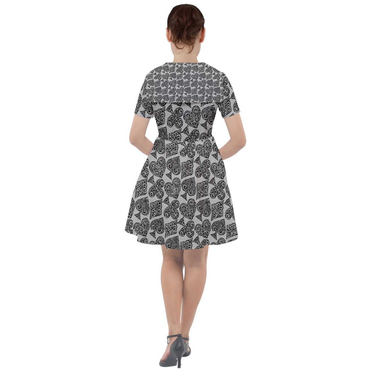 Playingcards-grey Sailor Dress - Luxtrini, LLC