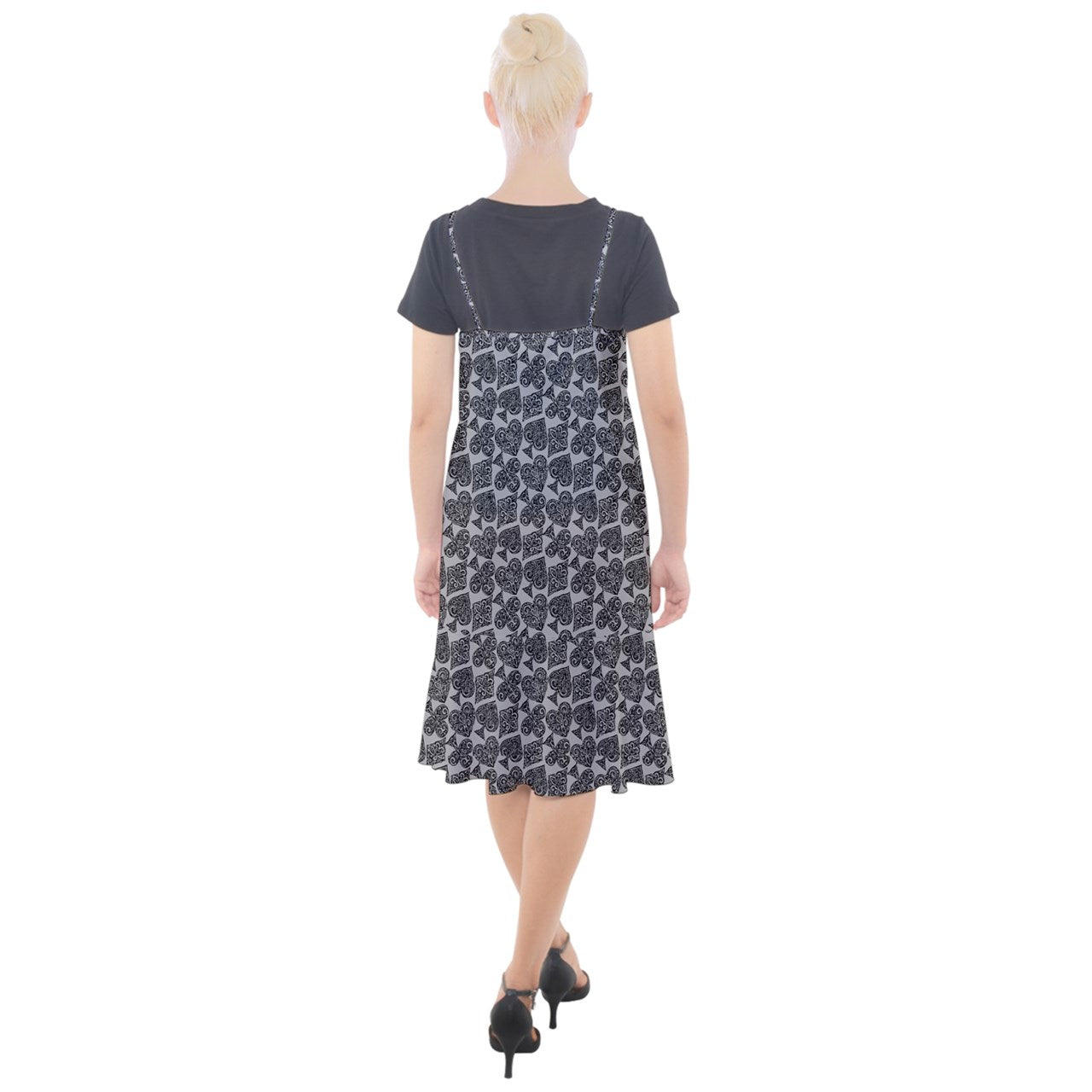 Playingcards-grey Camis Fishtail Dress - Luxtrini, LLC