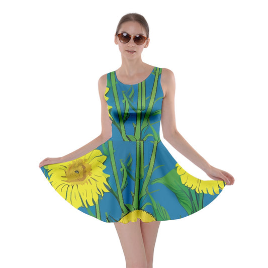 Sunflower Skater Dress