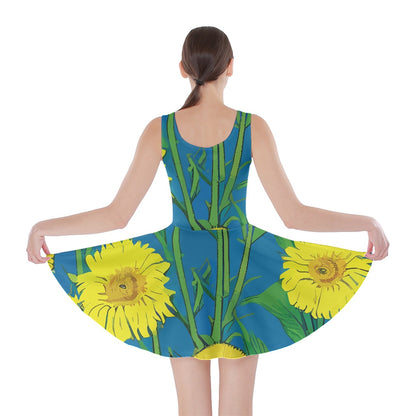 Sunflower Skater Dress