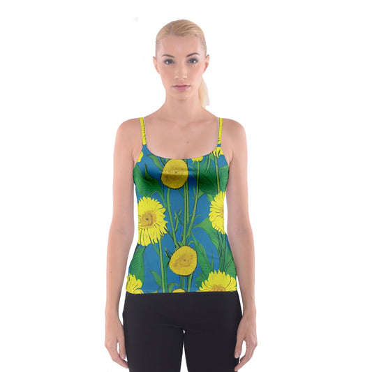 Sunflower Spaghetti Strap Top