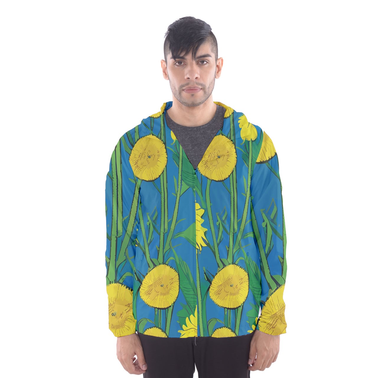 Sunflower Men's Hooded Windbreaker