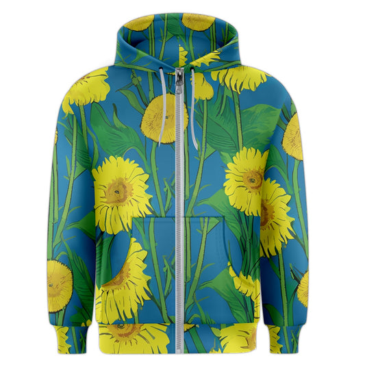 Sunflower Men's Zipper Hoodie