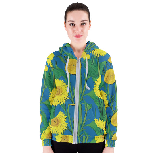 Sunflower Women's Zipper Hoodie