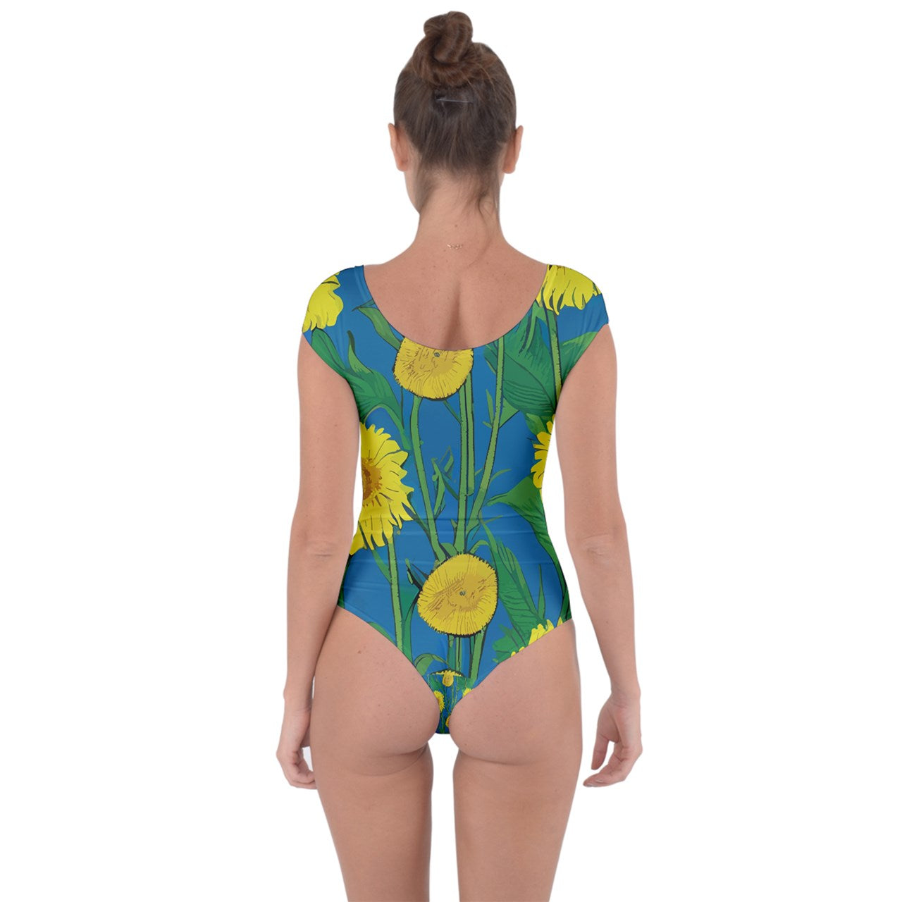 Sunflower Short Sleeve Leotard