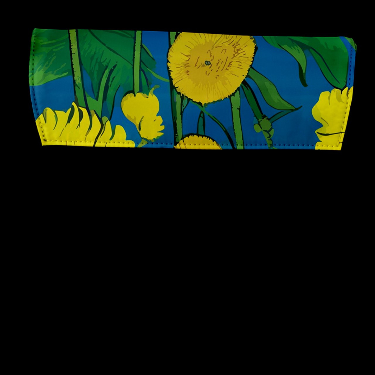 Sunflower Flap Closure Messenger Bag (L)