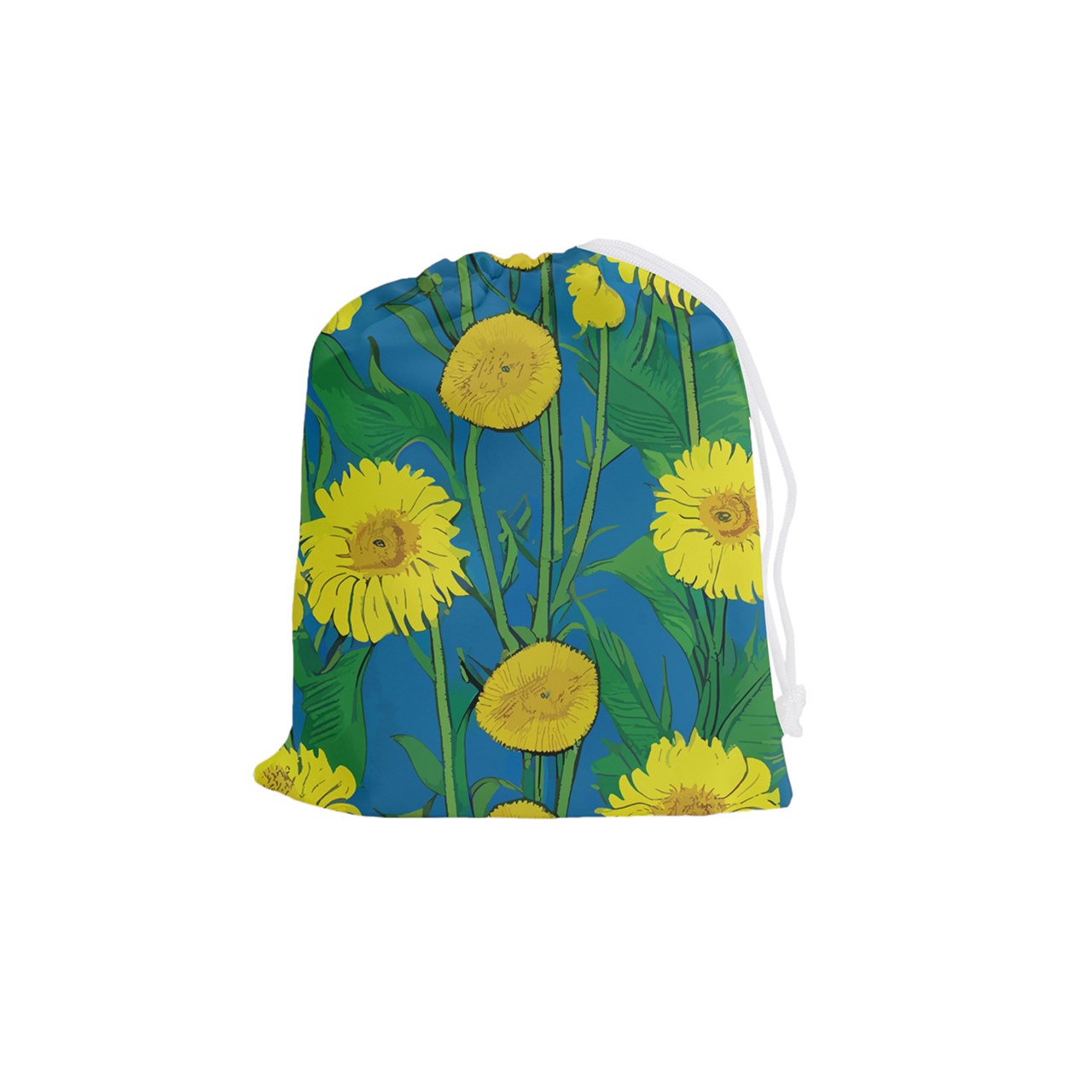 Sunflower Drawstring Pouch (Medium)