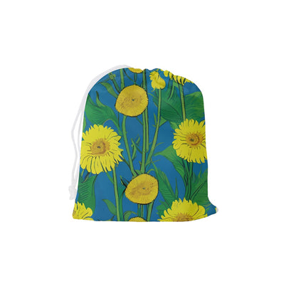 Sunflower Drawstring Pouch (Medium)