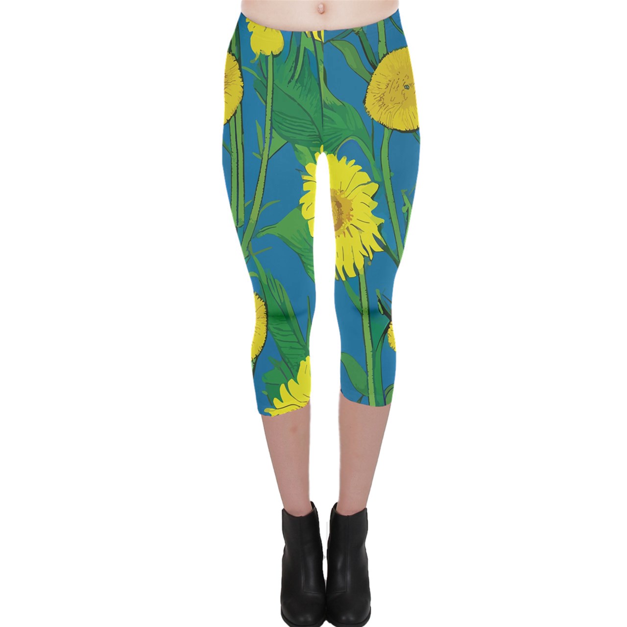 Sunflower Capri Leggings