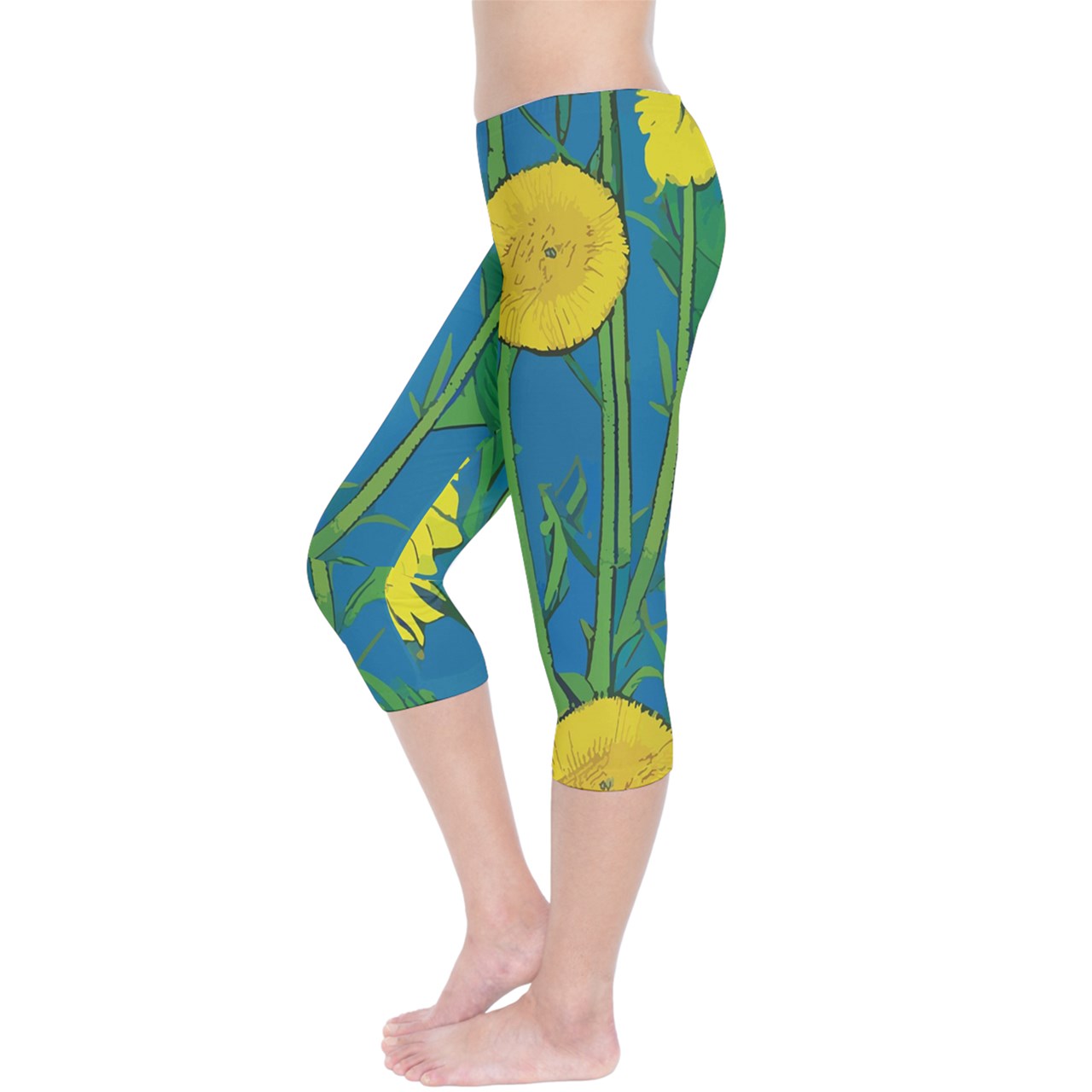 Sunflower Capri Leggings