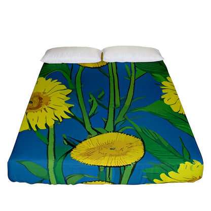 Sunflower Fitted Sheet (Queen Size)