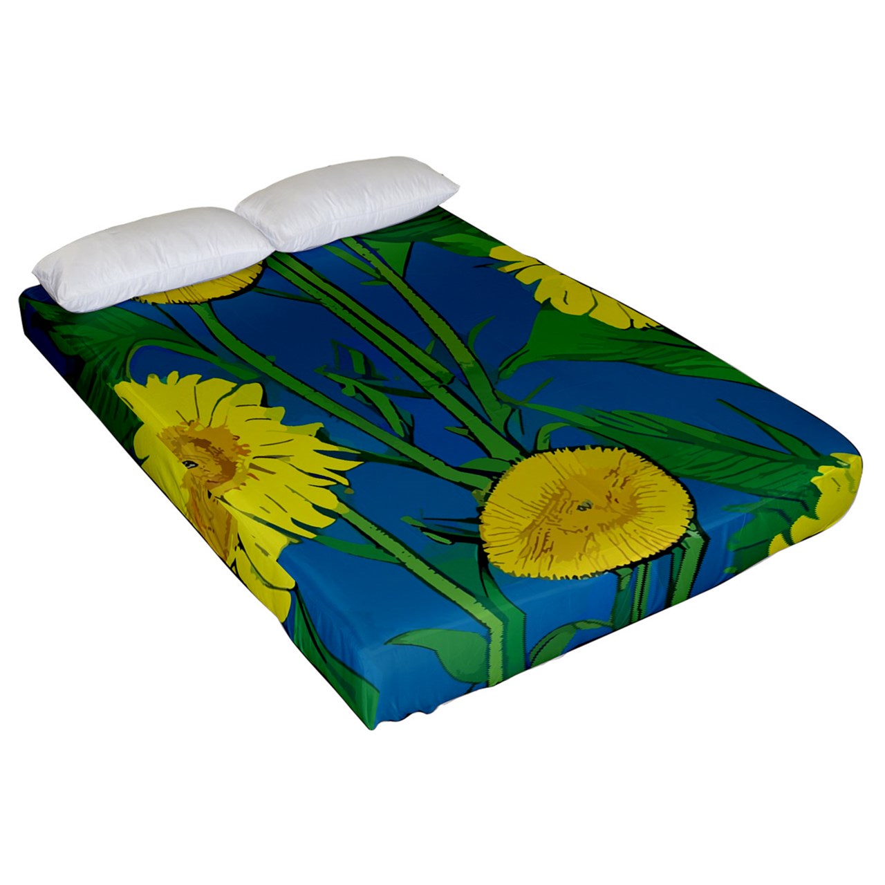 Sunflower Fitted Sheet (Queen Size)