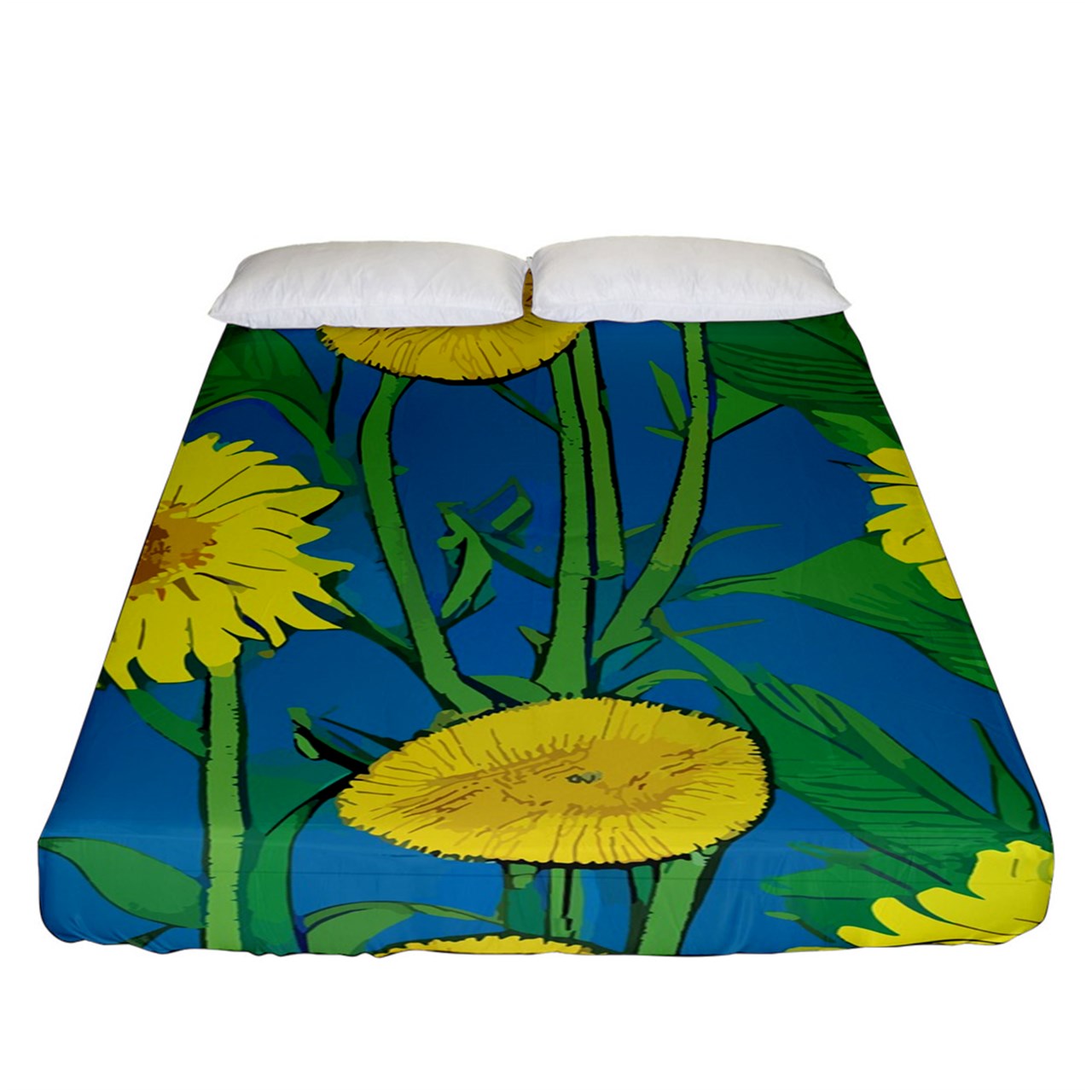 Sunflower Fitted Sheet (King Size)